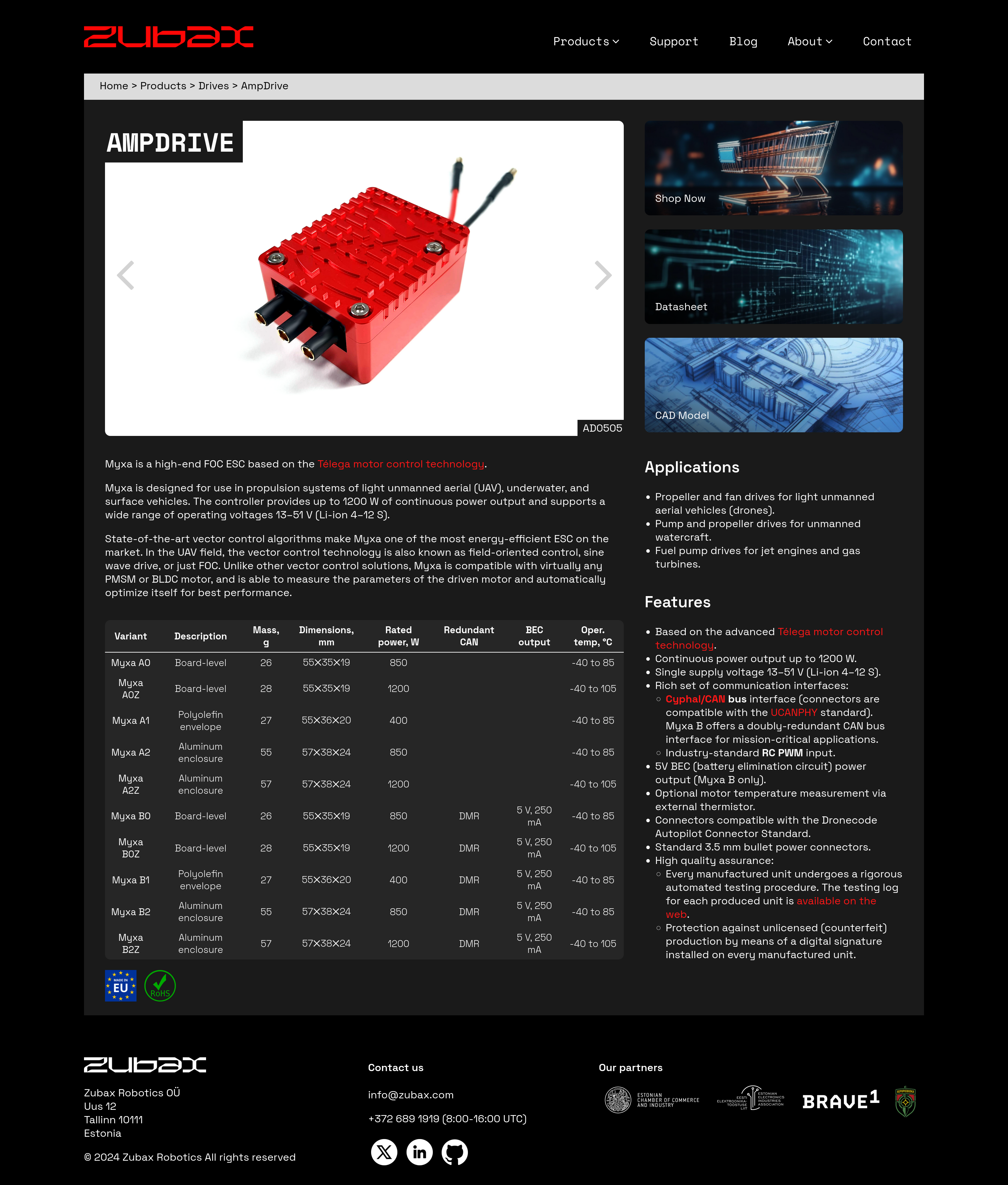 Zubax Website