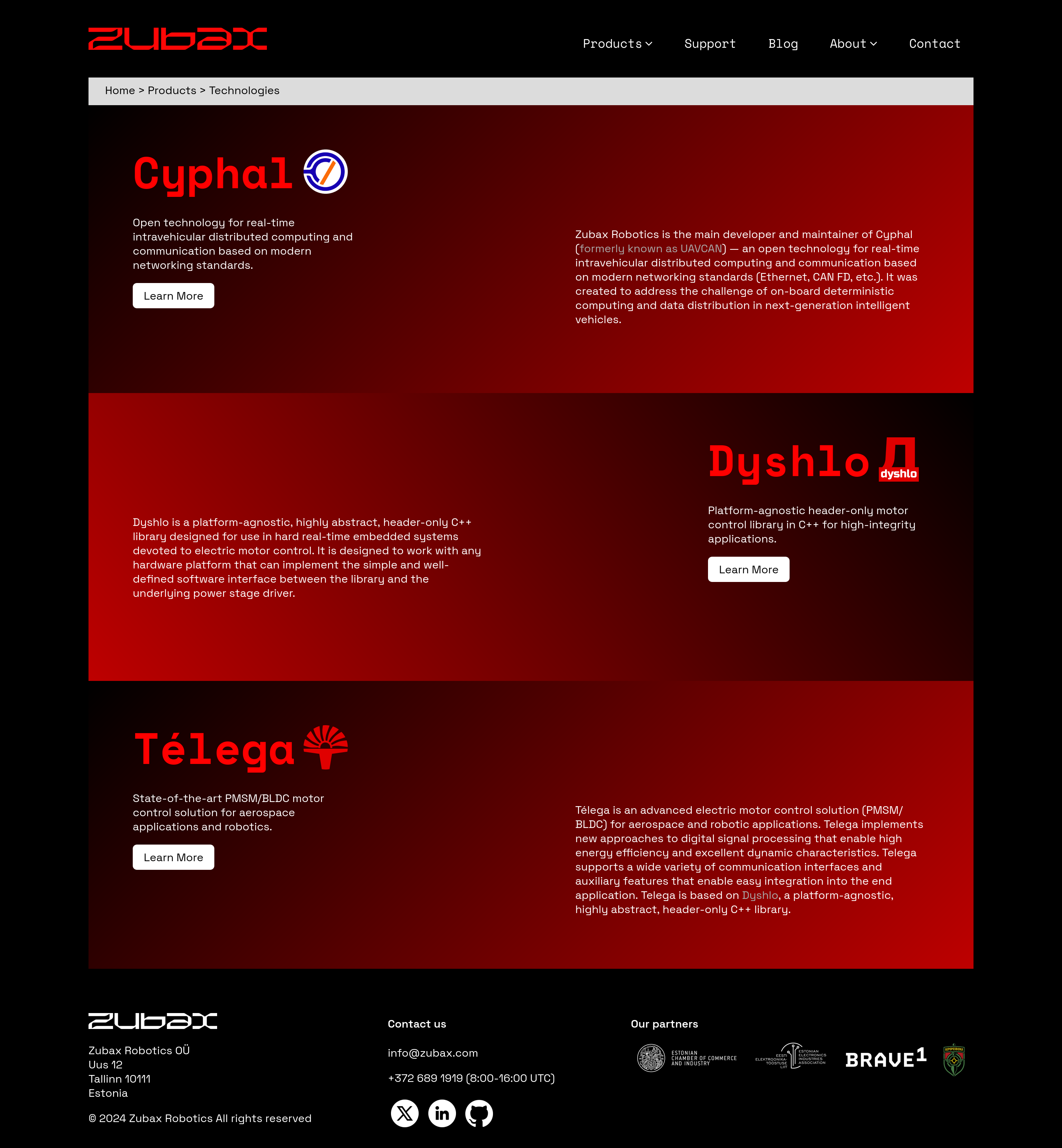 Zubax Website